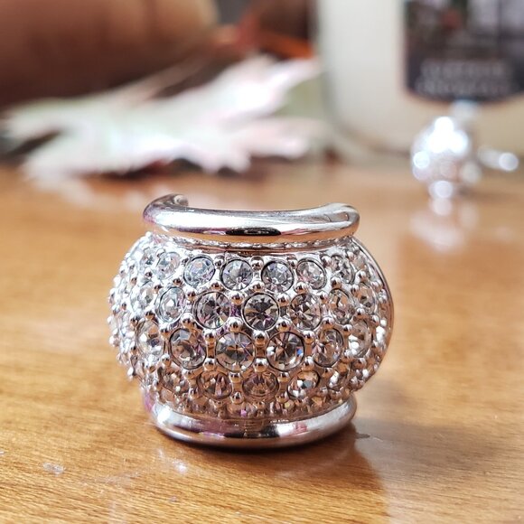 Swarovski Crystal Paved Hoop Earrings - Picture 4 of 6